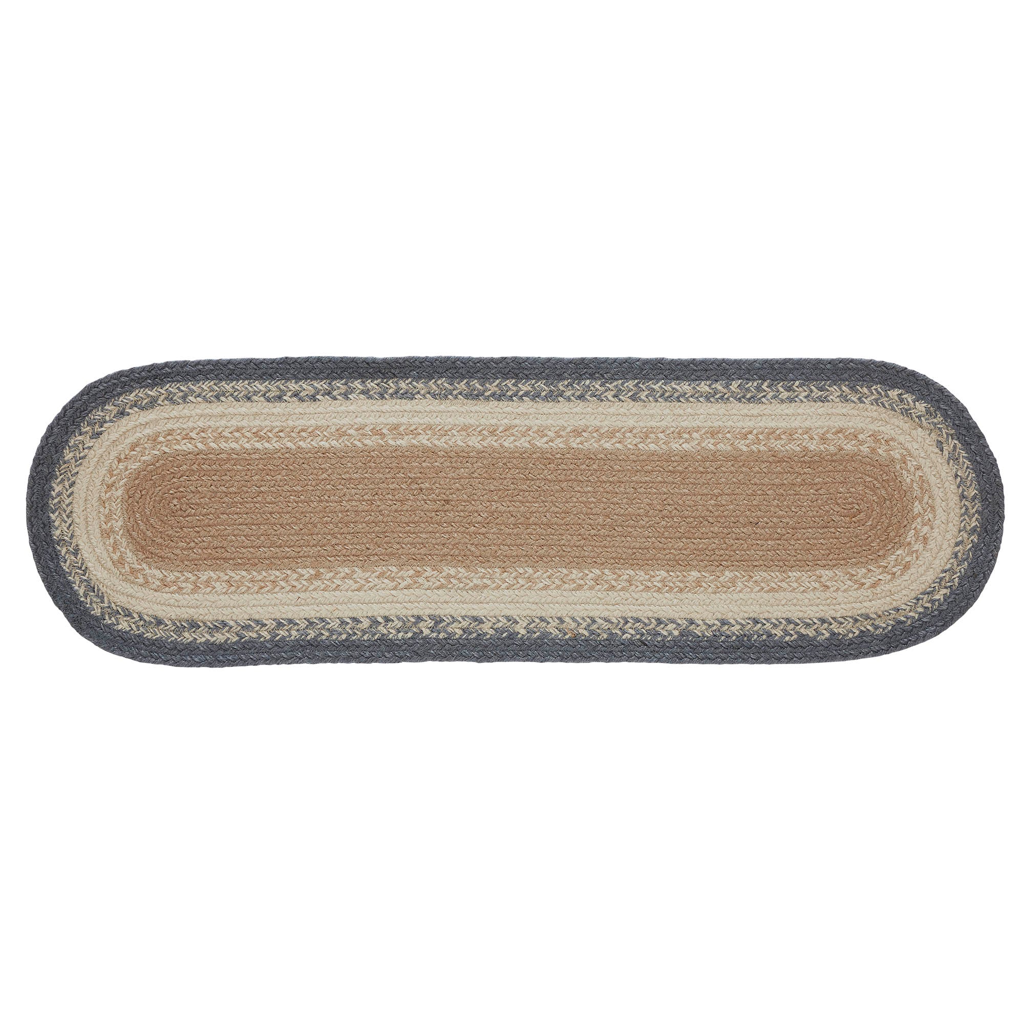 Finders Keepers Jute Stair Tread Oval Latex 8.5x27 SpadezStore