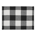 Annie Buffalo Check Black Placemat Set of 2 13x19 SpadezStore