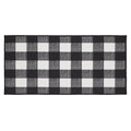 Annie Buffalo Check Black Indoor/Outdoor Rug Rect 17x36 SpadezStore