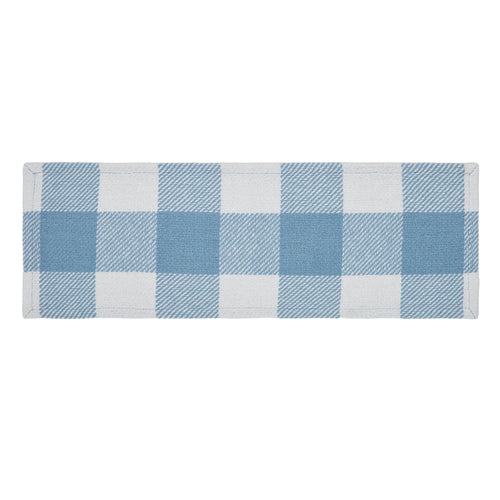 Annie Buffalo Check Blue Runner 8x24 SpadezStore