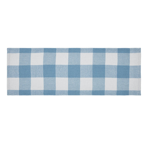 Annie Buffalo Check Blue Runner 12x36 SpadezStore