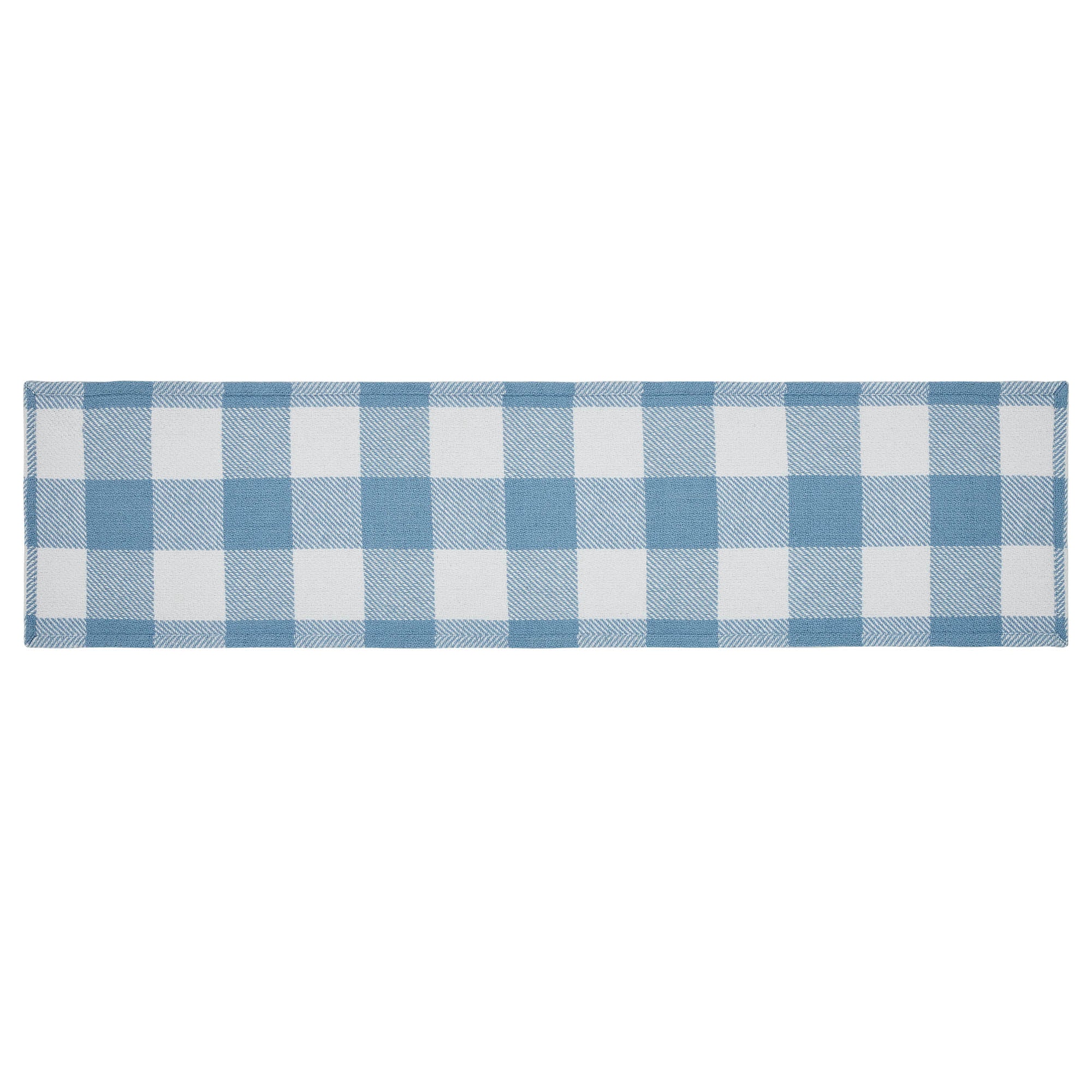 Annie Buffalo Check Blue Runner 12x48 SpadezStore