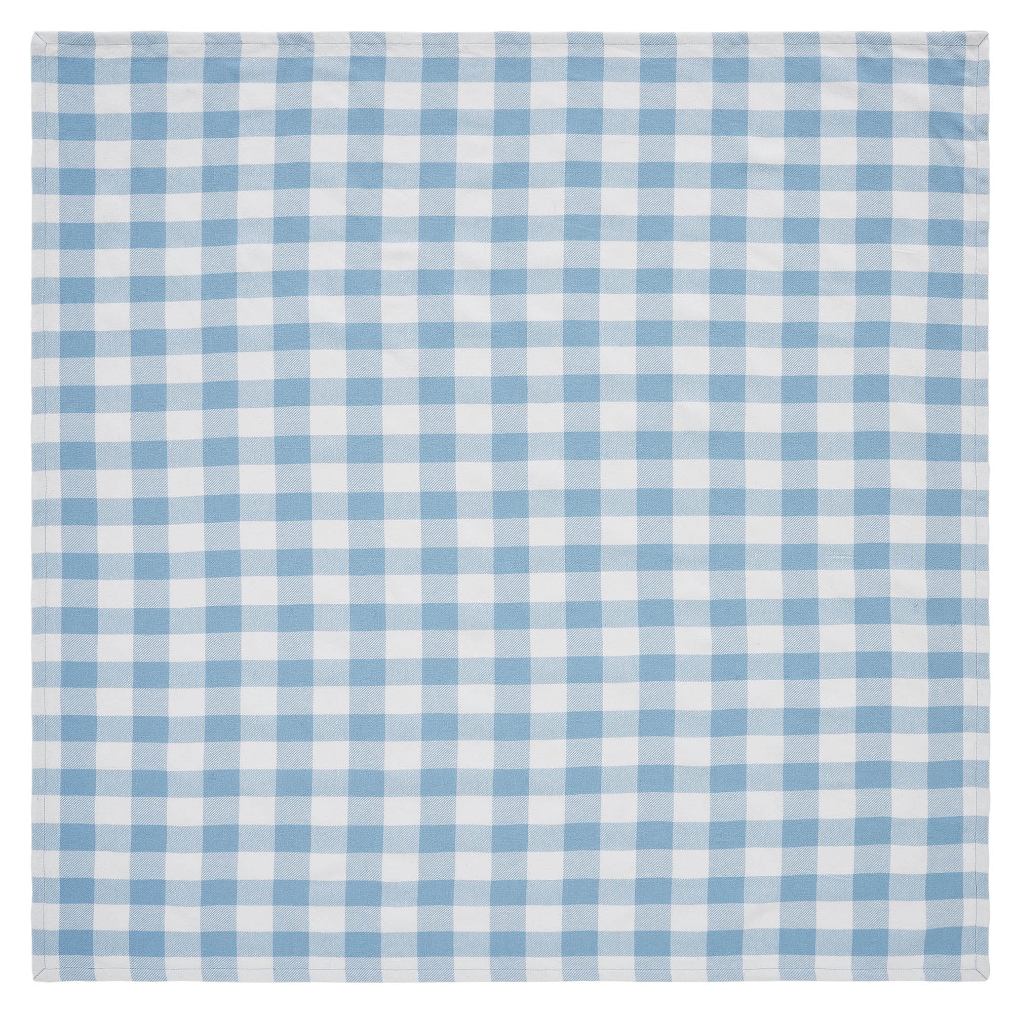 Annie Buffalo Check Blue Table Topper 40x40 SpadezStore