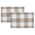 Annie Buffalo Check Portabella Placemat Set of 2 13x19 SpadezStore