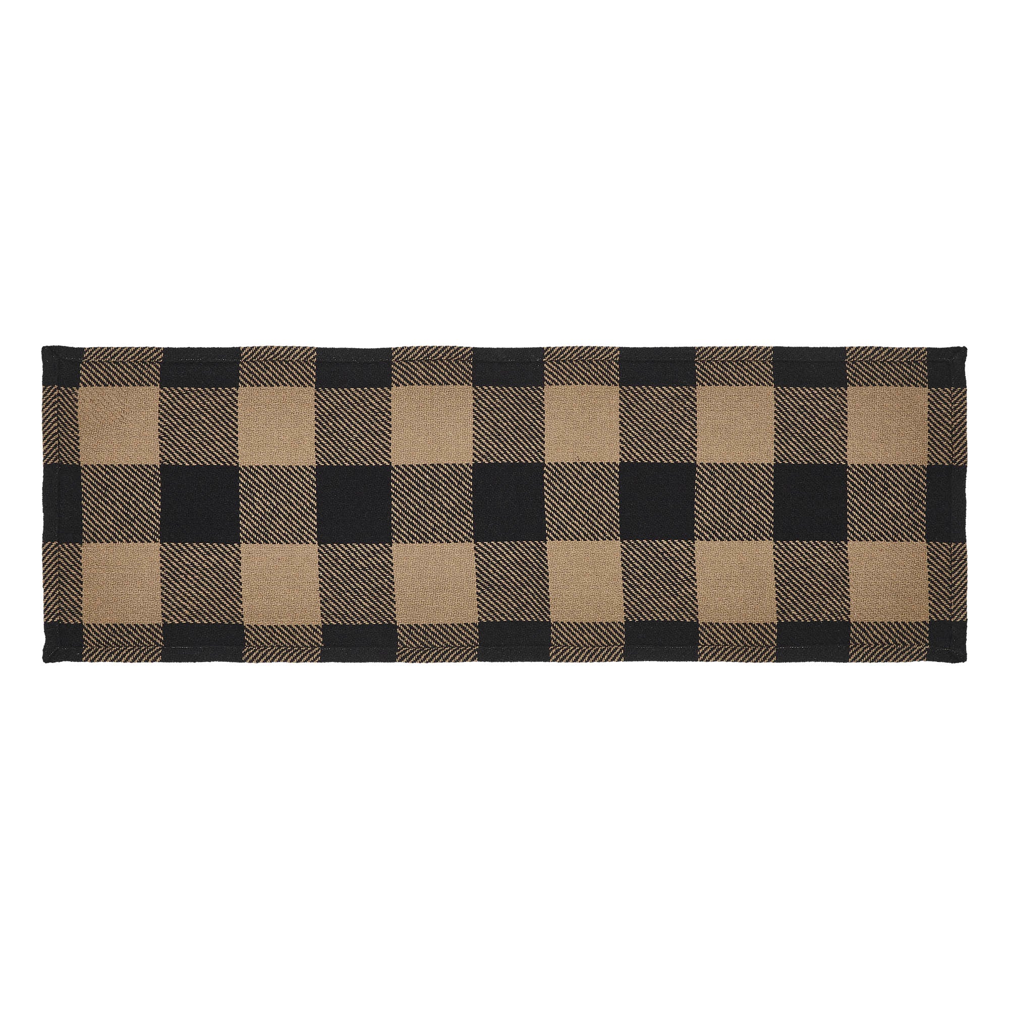 Black Check Runner 12x36 SpadezStore
