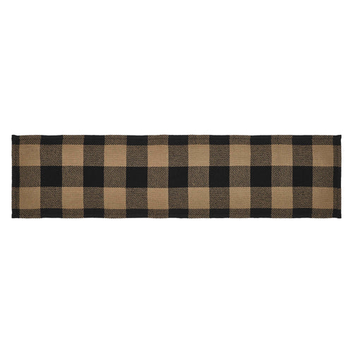Black Check Runner 12x48 SpadezStore