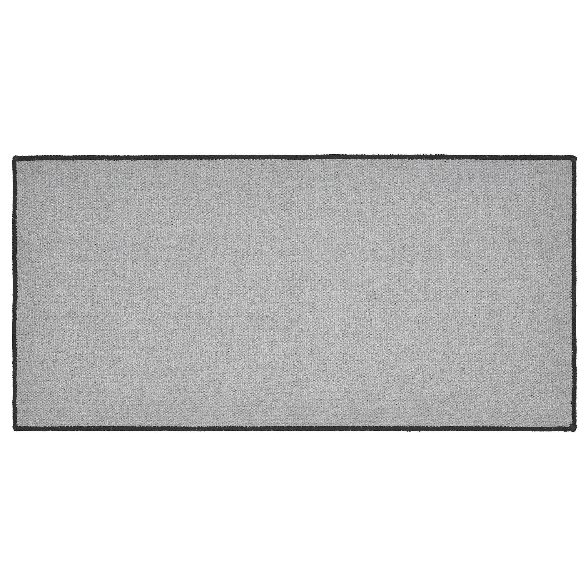 Black Check Indoor/Outdoor Rug Rect 17x36 SpadezStore