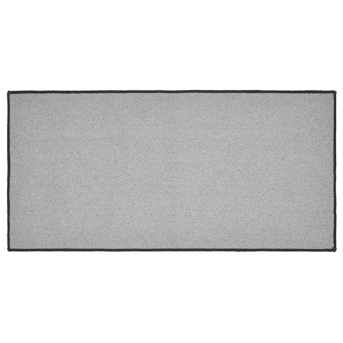 Black Check Indoor/Outdoor Rug Rect 17x36 SpadezStore