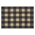 Black Check Indoor/Outdoor Rug Rect 24x36 SpadezStore