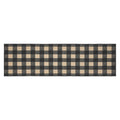 Black Check Indoor/Outdoor Rug/Runner Rect 22x78 SpadezStore