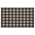 Black Check Indoor/Outdoor Rug Rect 36x60 SpadezStore