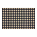 Black Check Indoor/Outdoor Rug Rect 60x96 SpadezStore