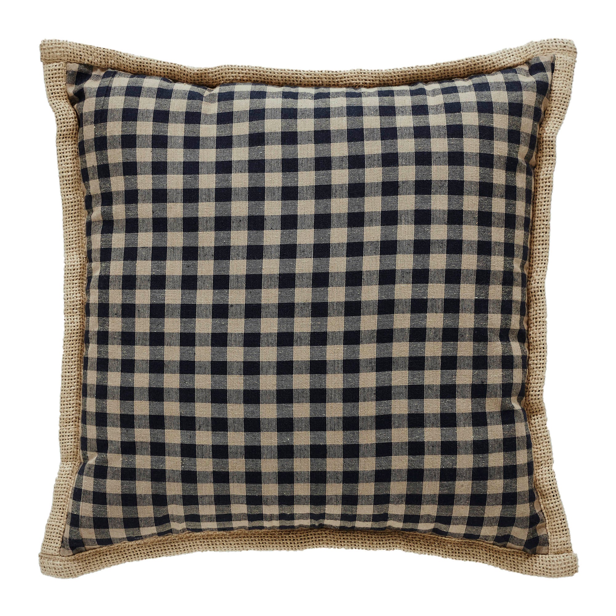 Black Check Star Pillow 12x12 SpadezStore