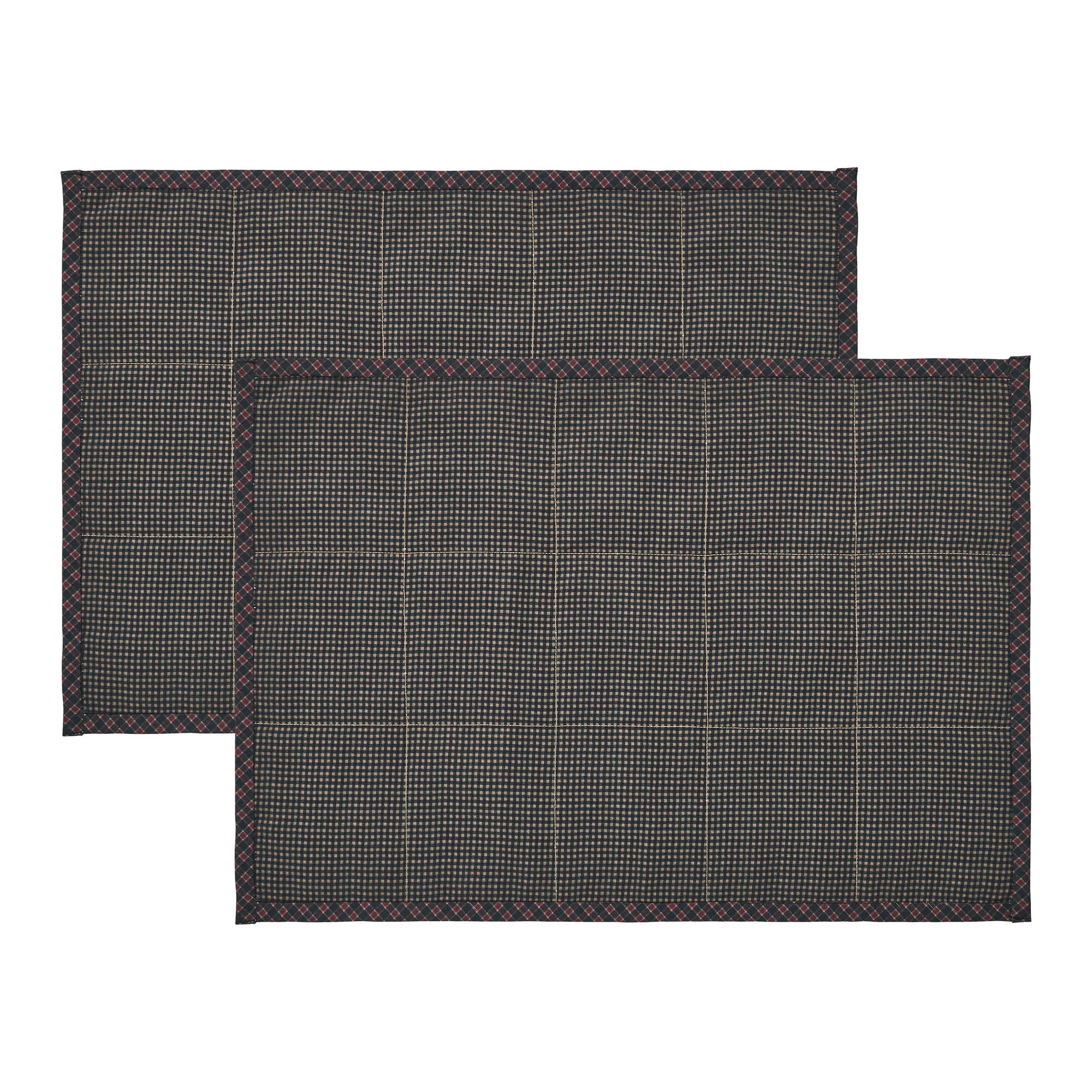Heritage Farms Quilted Placemat Set of 2 13x19 SpadezStore