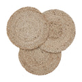 Natural Jute Trivet 8 inch Diameter Set of 3 SpadezStore