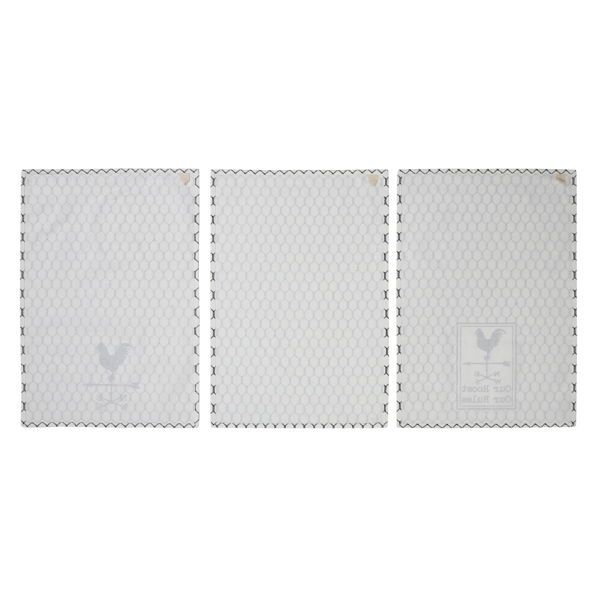 Down Home Our Roost Tea Towel Set of 3 19x28 SpadezStore