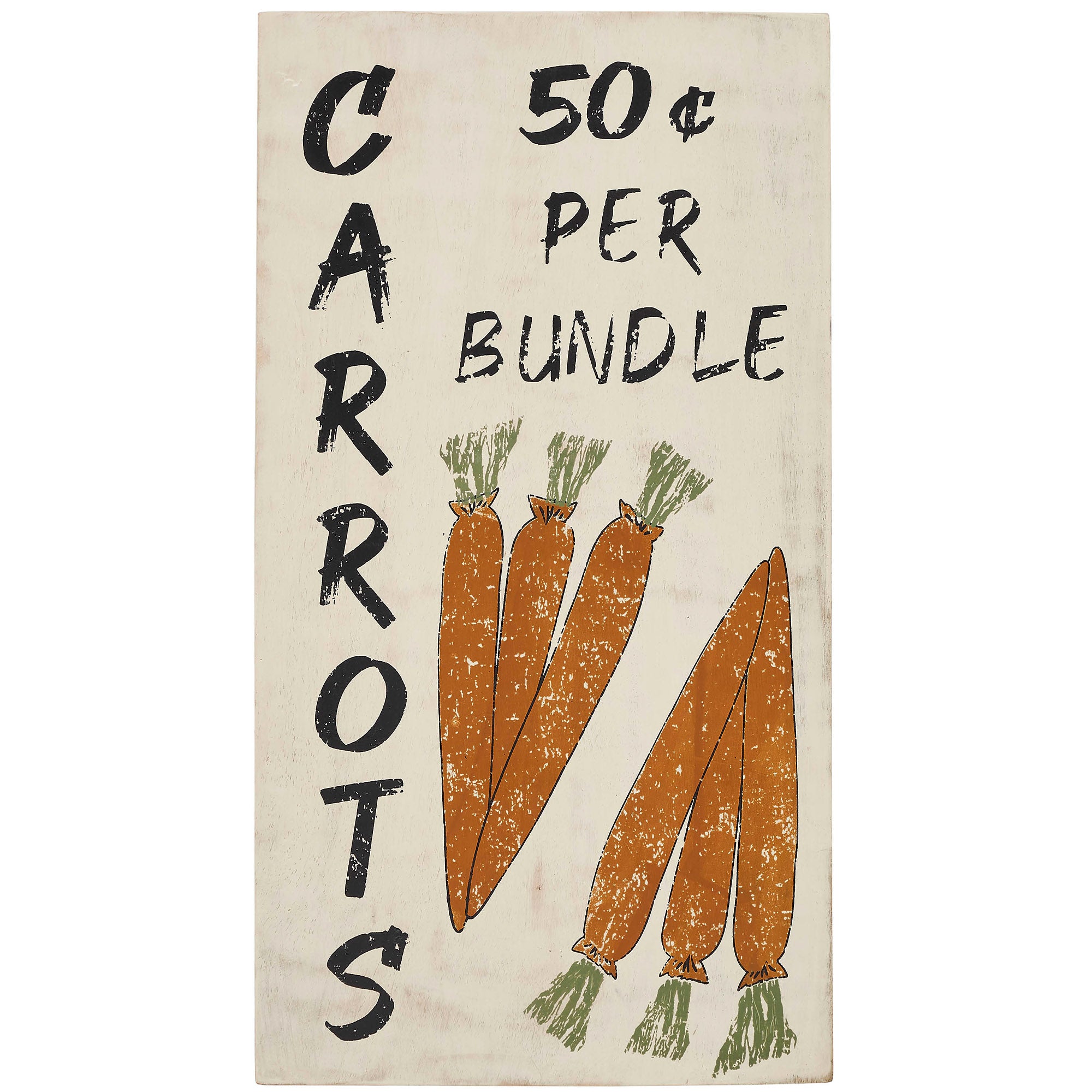 Carrot Wooden Sign 15x8 SpadezStore