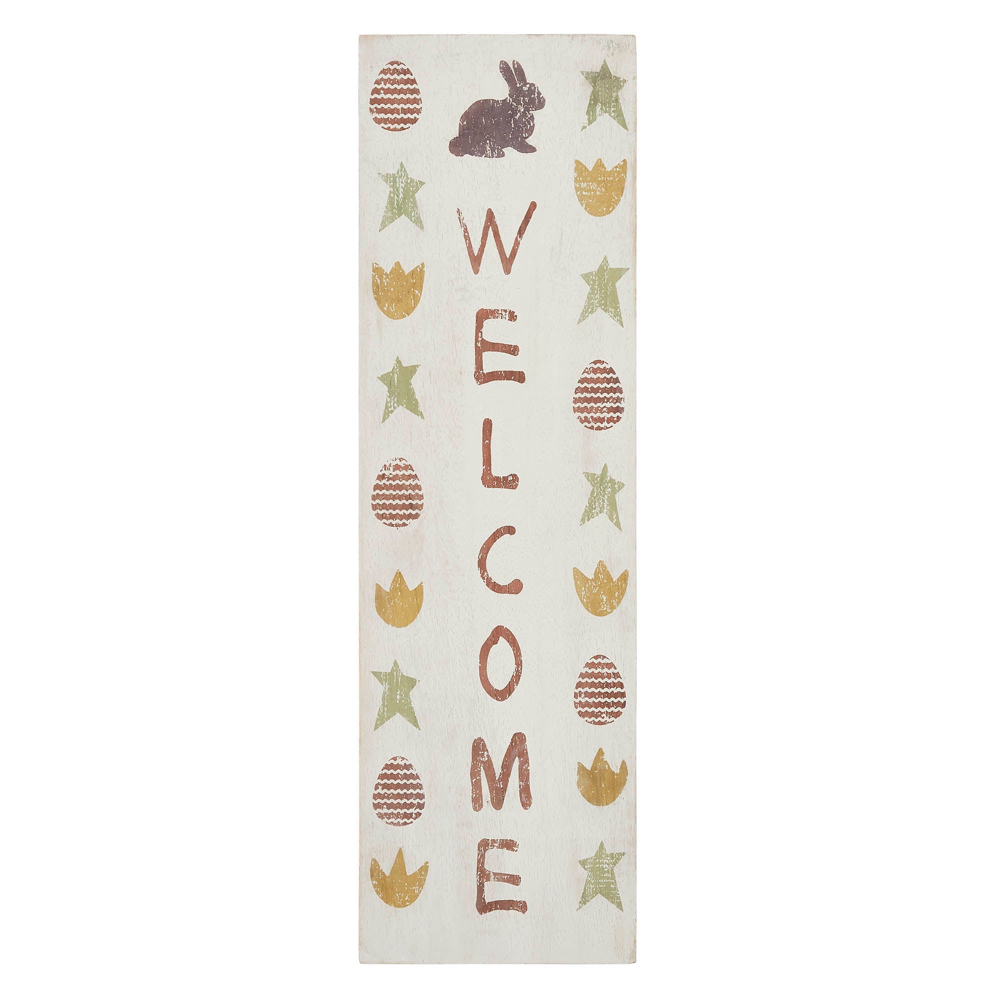 Easter Welcome Wooden Sign 20x6 SpadezStore