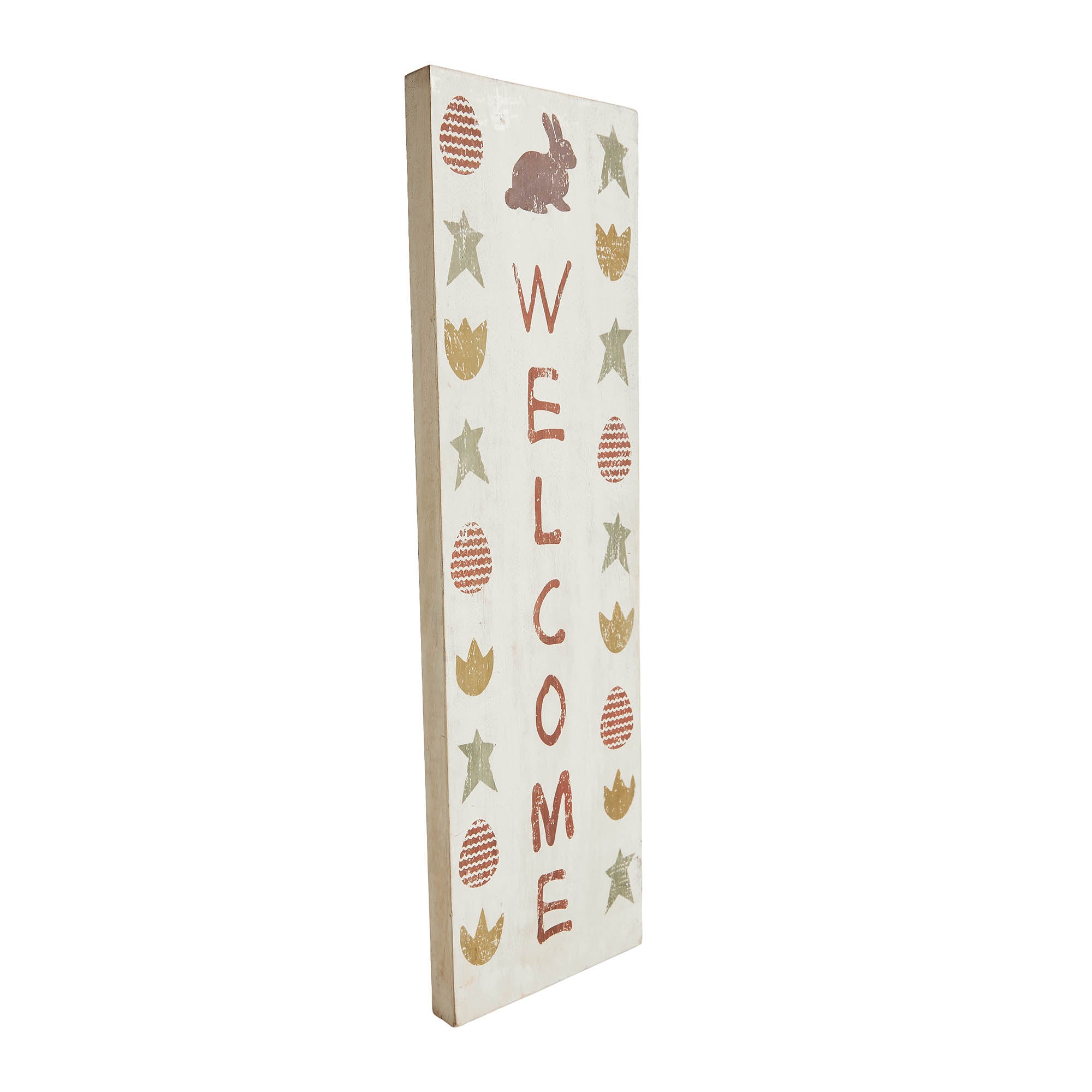 Easter Welcome Wooden Sign 20x6 SpadezStore
