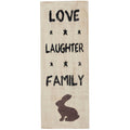 Love Laughter Family Wooden Sign 14.5x5.5 SpadezStore
