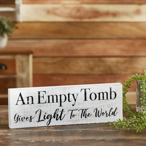An Empty Tomb Wooden Sign 5x15 SpadezStore