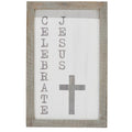 Celebrate Jesus Wooden Shadow Box Frame 15x9x1 SpadezStore