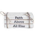 Faith Above All Else Faux Book Stack 2.5x6x4 SpadezStore