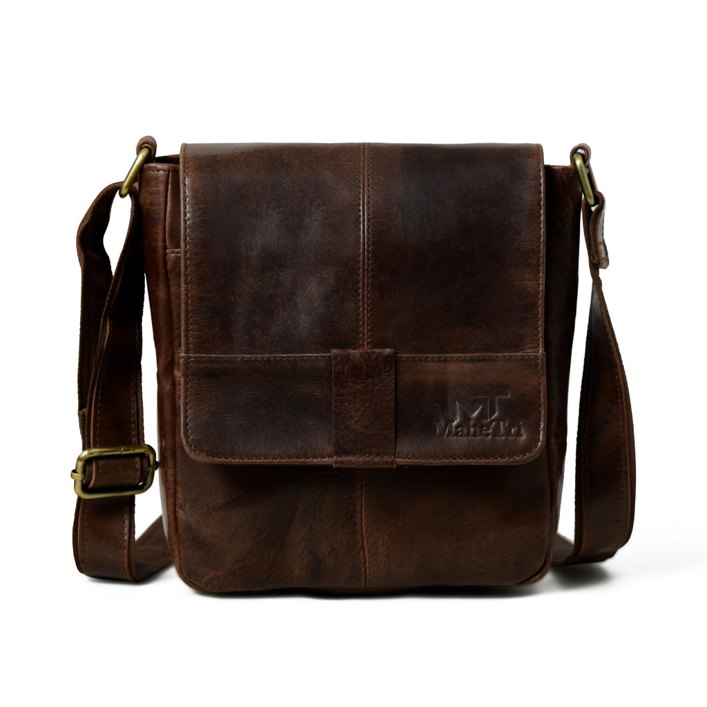 Classy Leather Bags Brown Leather Crossbody Bag SpadezStore