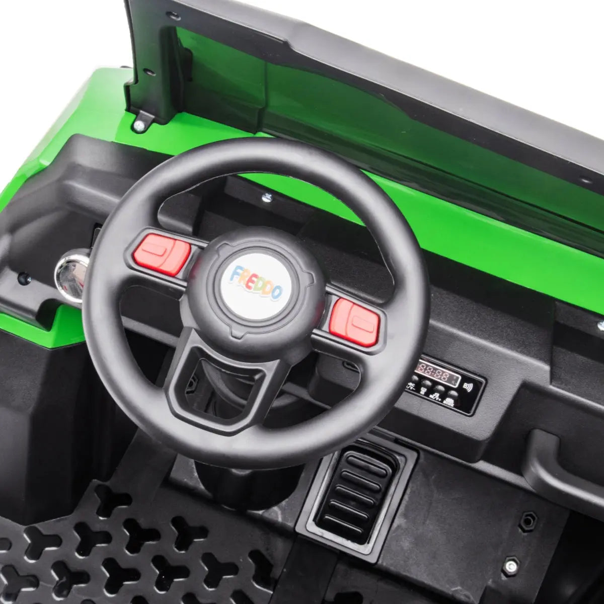 Freddo 24V 6 Wheeler Tractor Trailer 2 Seater Ride-on with Dump Cart and Parental Remote SpadezStore