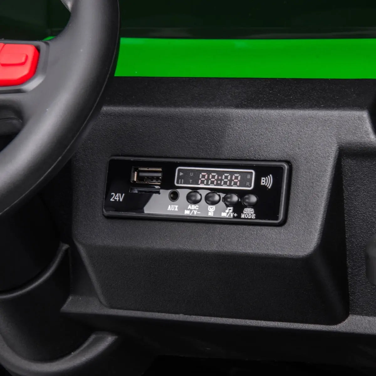 Freddo 24V 6 Wheeler Tractor Trailer 2 Seater Ride-on with Dump Cart and Parental Remote SpadezStore