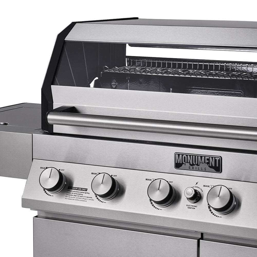 Monument Grills Denali 605 | Stainless Smart Tech Natural/Propane Gas Grill SpadezStore