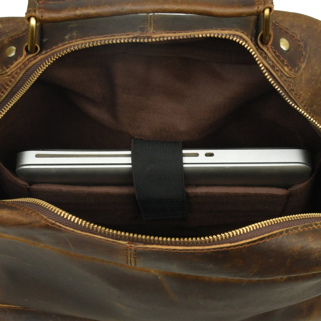 Classy Leather Bags Barclay Buffalo Backpack SpadezStore