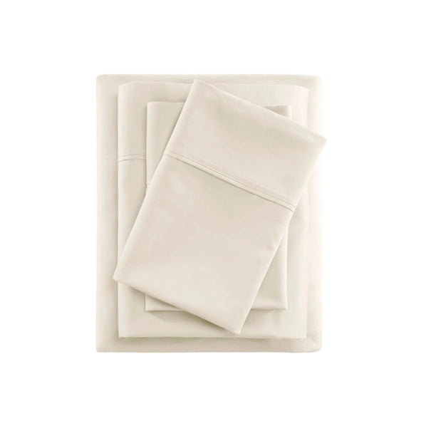 Beautyrest 600 Thread Count Cooling Cotton Blend 4 PC Sheet Set SpadezStore