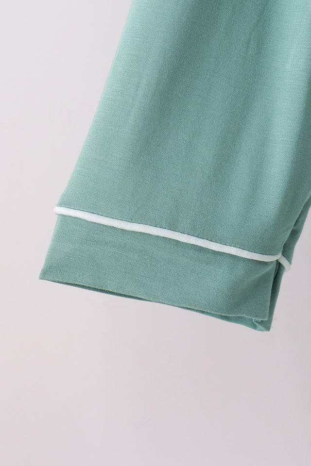 Abby & Evie Premium Sage Bamboo Mom Pajama Set