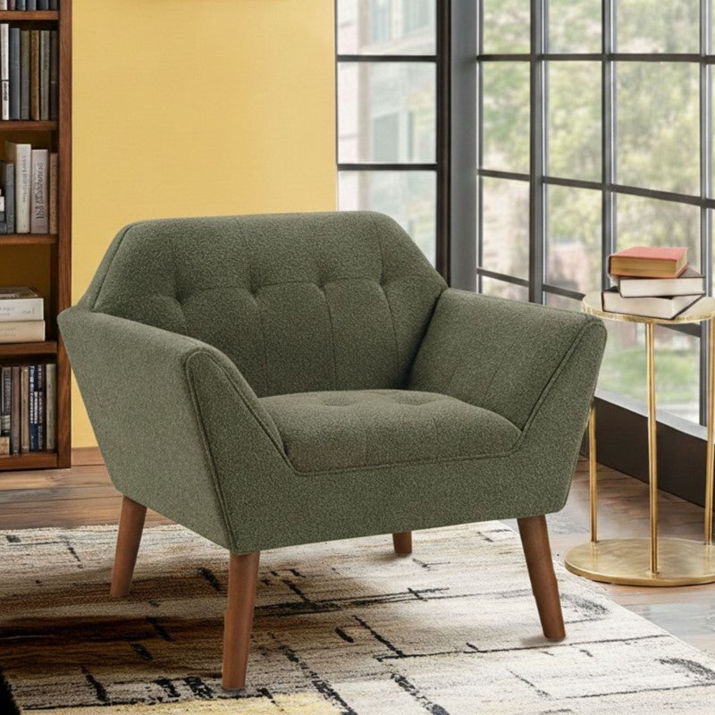 Ink+Ivy Newport Wide Mid-Century Modern Lounge Chair SpadezStore