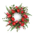 Mixed Poppy Wreath 22"D EVA/Polyester SpadezStore