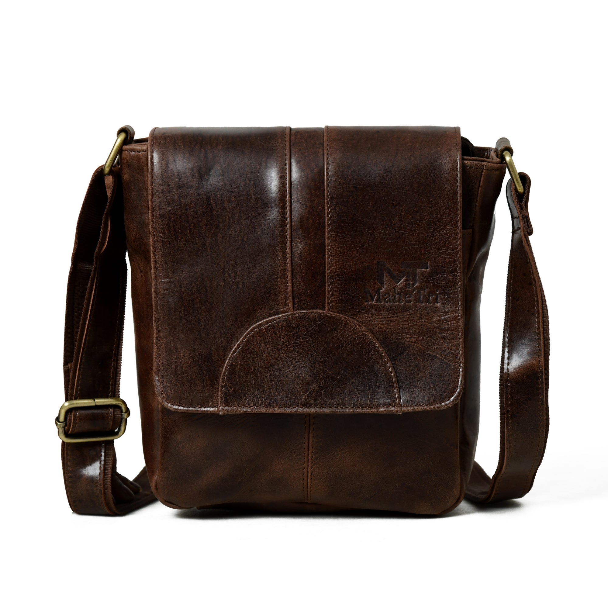 Classy Leather Bags Cocoa Classic Messenger Bag SpadezStore