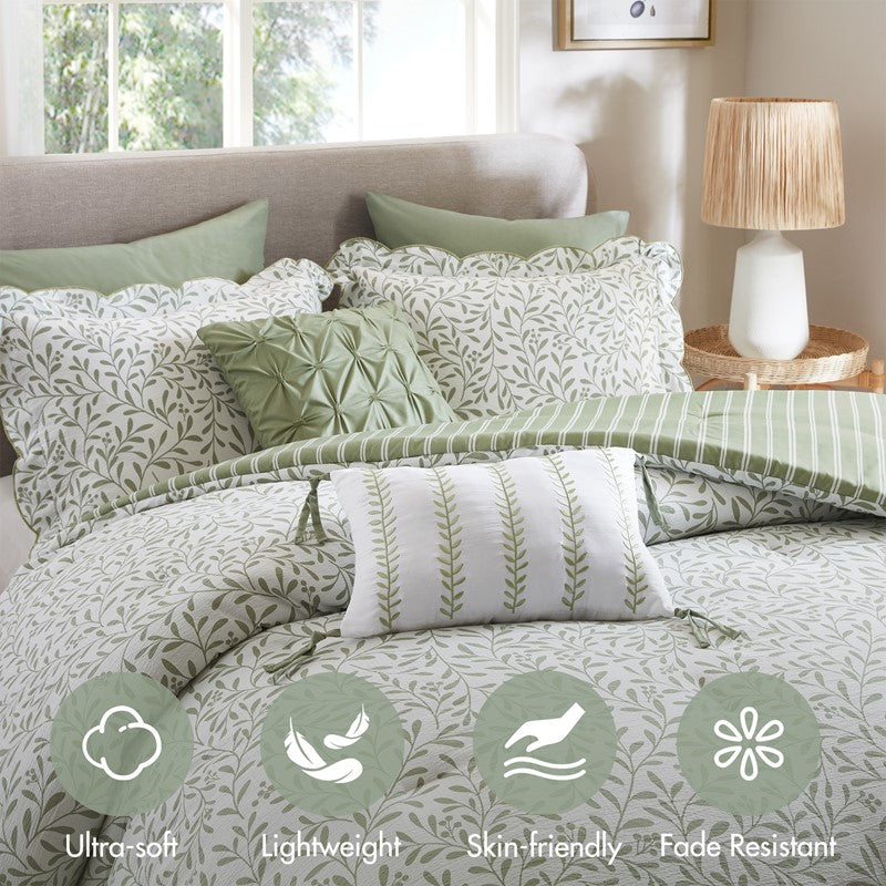 Madison Park Darcy 5 Piece Print Comforter Set SpadezStore