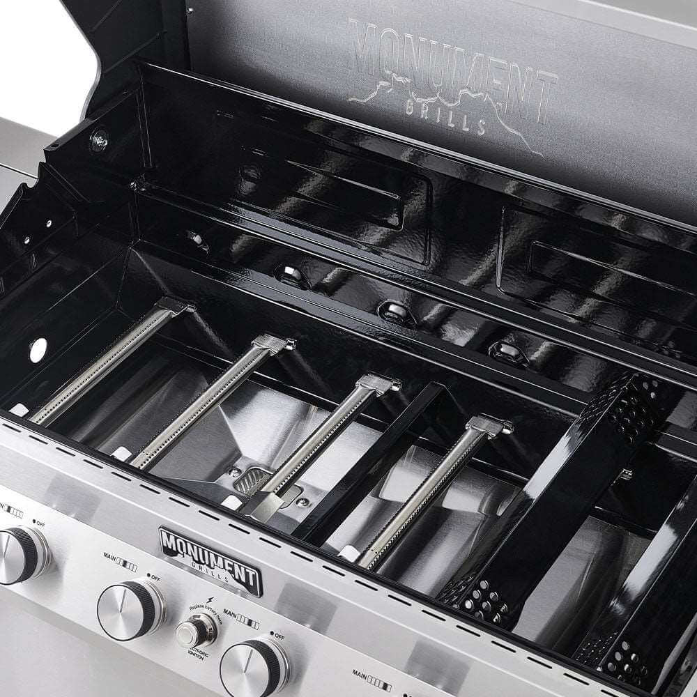 Monument Grills Denali 605 | Stainless Smart Tech Natural/Propane Gas Grill SpadezStore