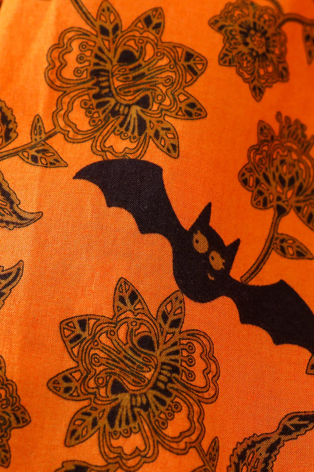 Cotton Castle Platinum Yellow Halloween Print Stripe Dress A24H089 SpadezStore