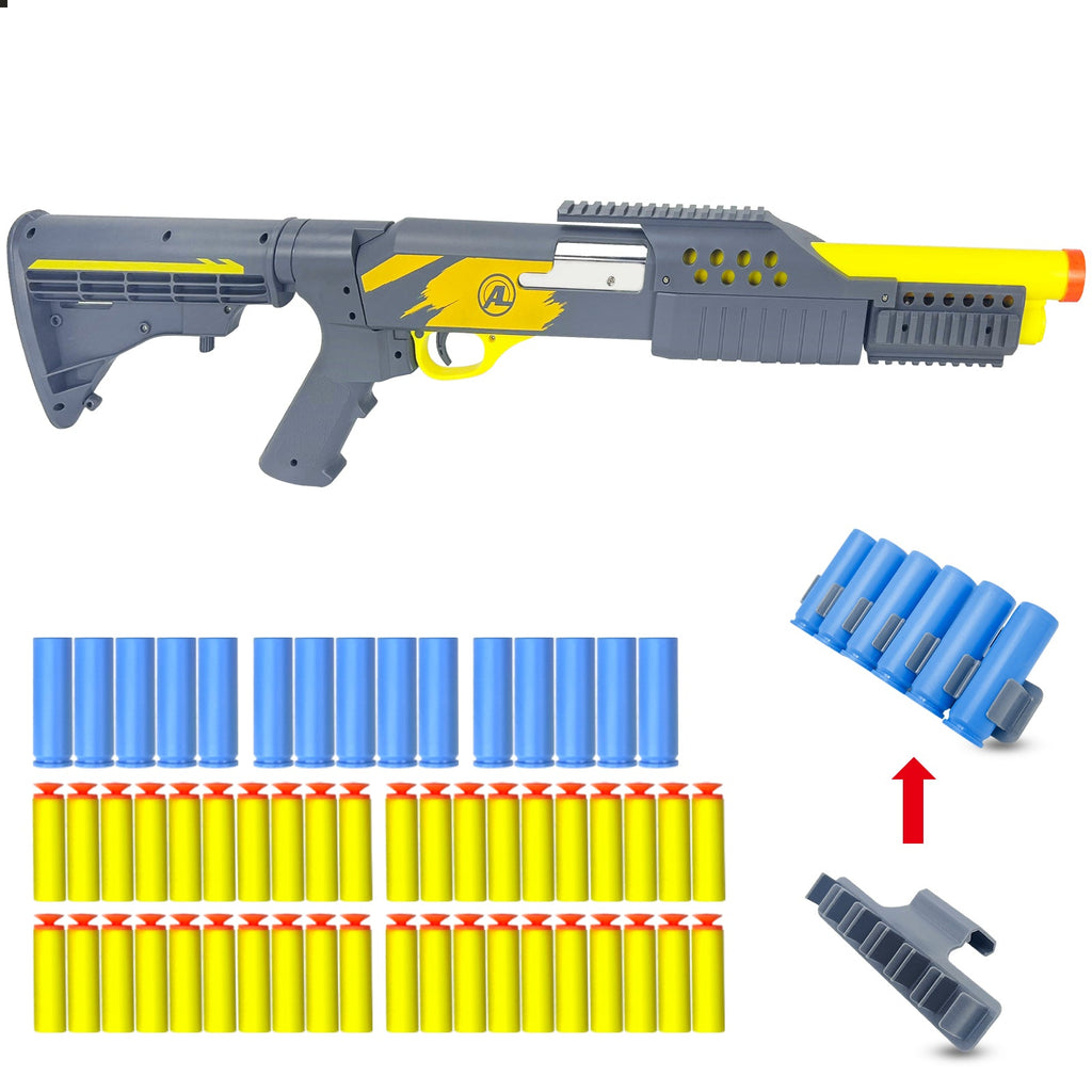 AGM MASTECH Tactical Shotgun Toy – Realistic Foam Dart Blaster for Backyard Adventures