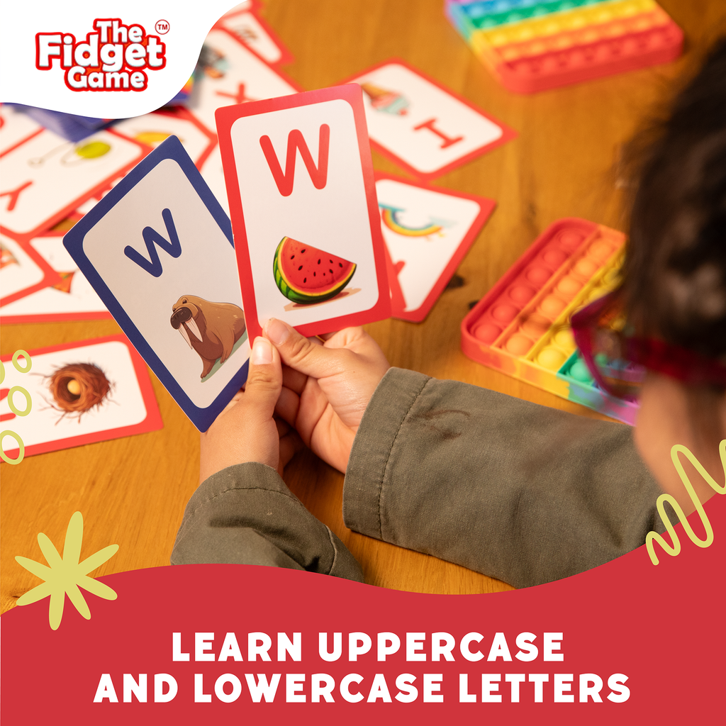 The Fidget Games ABC: Learn Uppercase & Lowercase Letters Card Pack