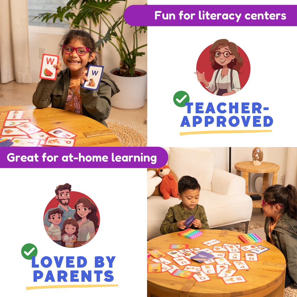 The Fidget Games .ABC: Learn Uppercase & Lowercase Letters Card Pack SpadezStore