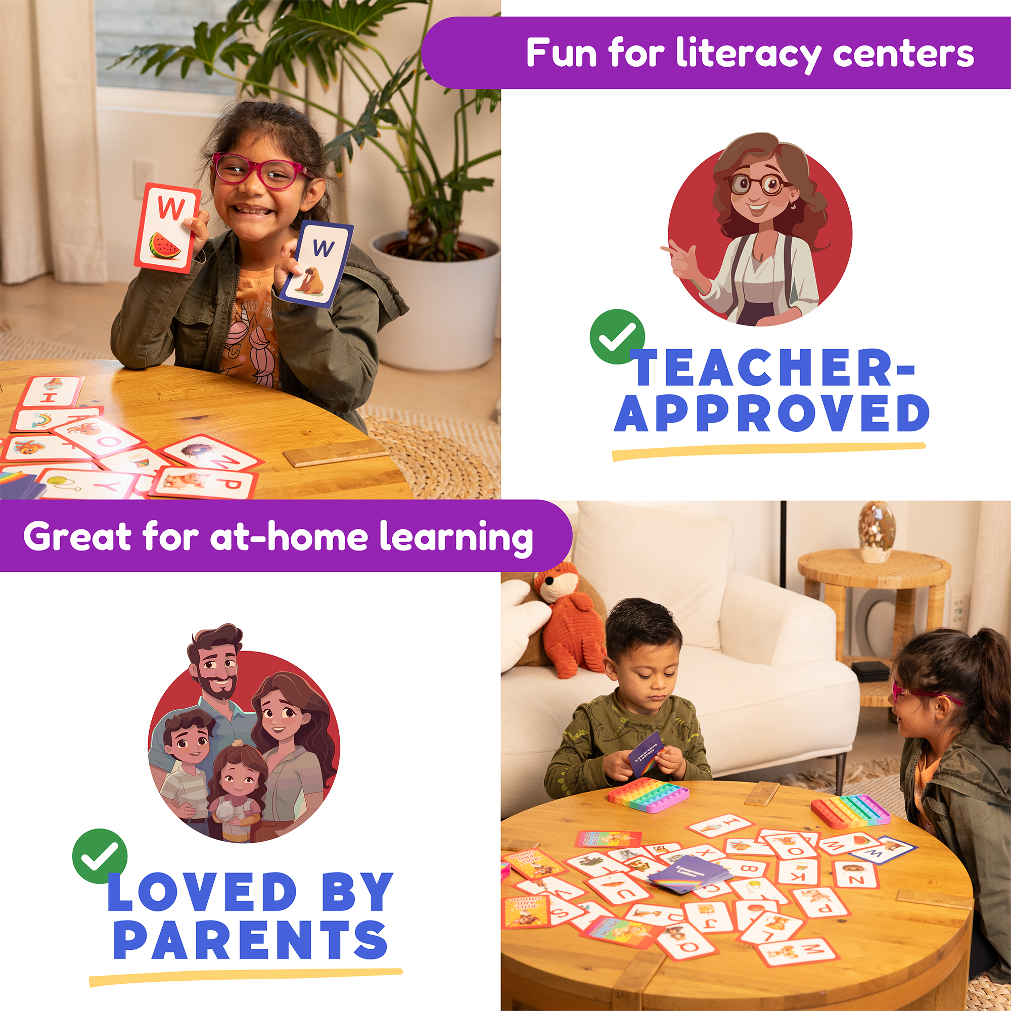 The Fidget Games .ABC: Learn Uppercase & Lowercase Letters Card Pack SpadezStore