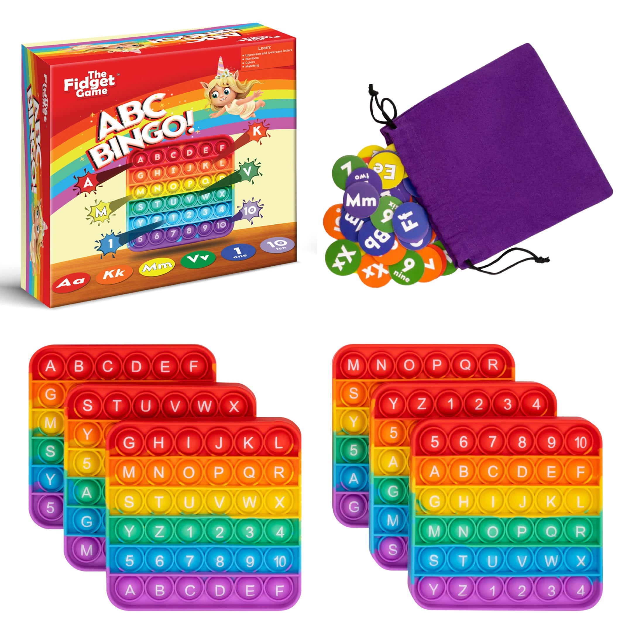 The Fidget Games ABC BINGO! SpadezStore