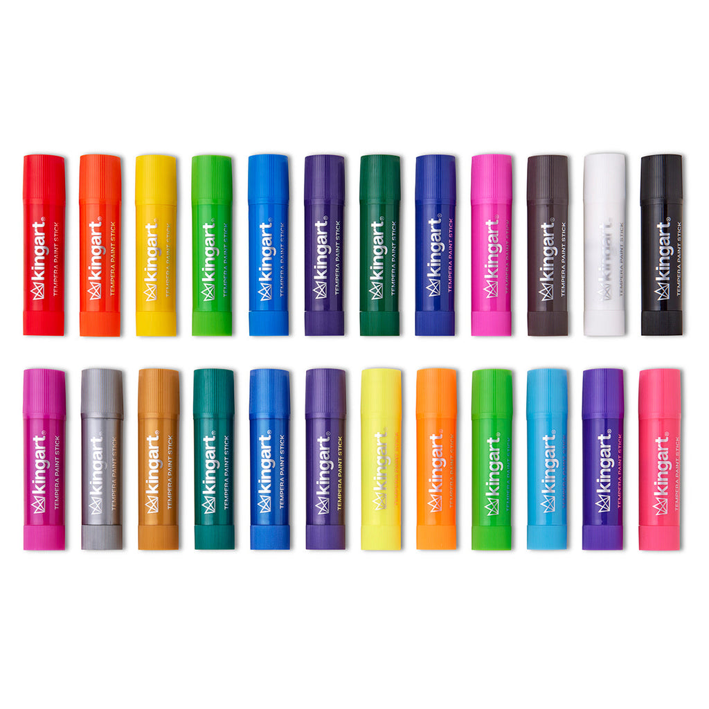 KINGART Tempera Paint Sticks – 24 Colors