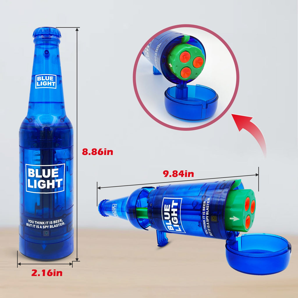 AGM MASTECH Drink Bottle Toy Gun with Foam Dart Bullets, Toy Foam Blaster Guns for Boy & Girl, Soda Blaster Guns Shooting Model,
