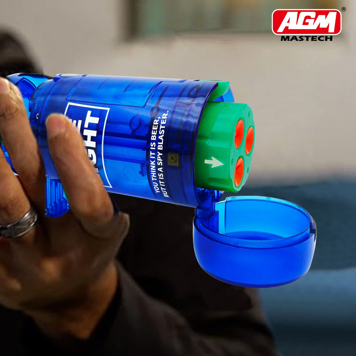 AGM MASTECH Drink Bottle Toy Gun with Foam Dart Bullets, Toy Foam Blaster Guns for Boy & Girl, Soda Blaster Guns Shooting Model,