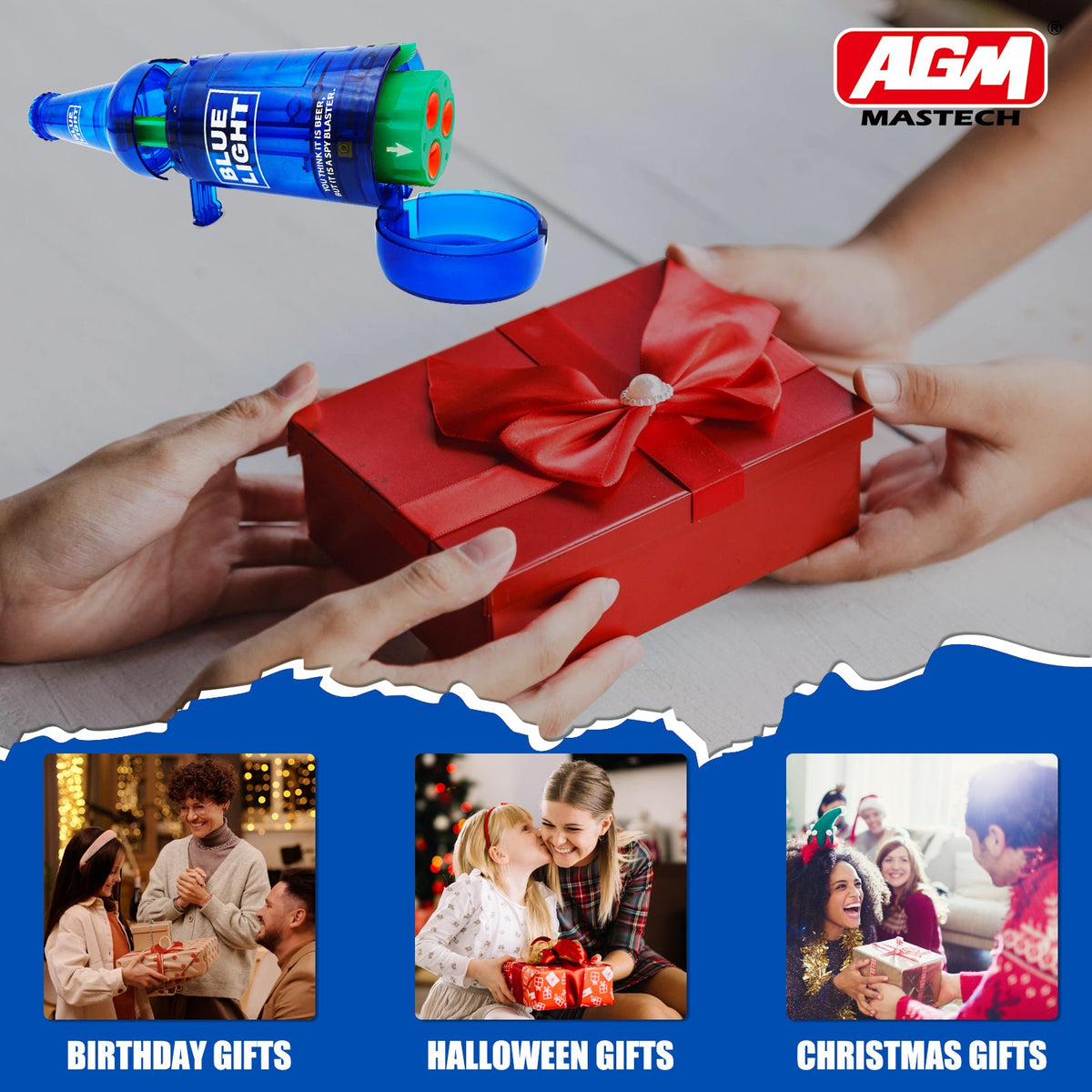 AGM MASTECH Drink Bottle Toy Gun with Foam Dart Bullets, Toy Foam Blaster Guns for Boy & Girl, Soda Blaster Guns Shooting Model,