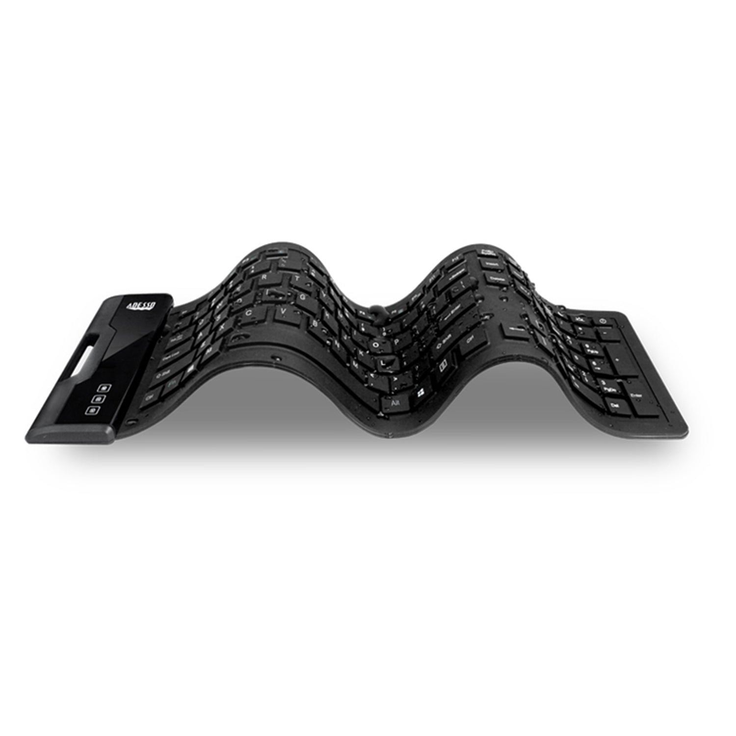 Adesso SlimTouch 232 Antimicrobial Waterproof Flex Keyboard Full Size SpadezStore